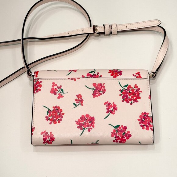 Kate Spade Perry Floral crossbody bag, Fresh Peach multicolor - Picture 2 of 5